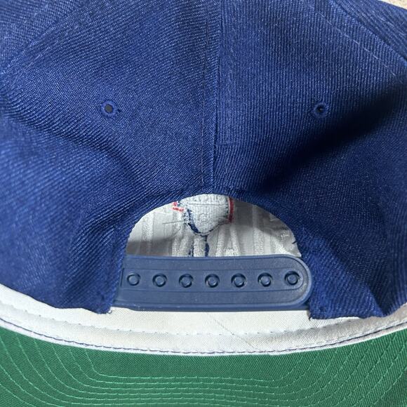 Vintage New York Giants Hat Snapback NFL Football Blue Youngan Bar Line Wool Cap - Picture 2 of 9